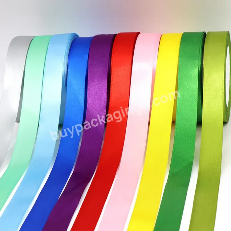 20mm Satin Ribbon Gift Packing Solid Color Ribbon Recycled 100% Polyester Satin Ribbon