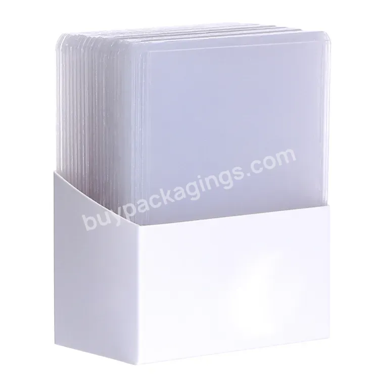 20pt 59pt 79pt 108pt 138pt 197pt 240pt 360pt Pvc Top Loader Clear Rigid Binder Toploader 3x4 Card Sleeves For Pokemon Card