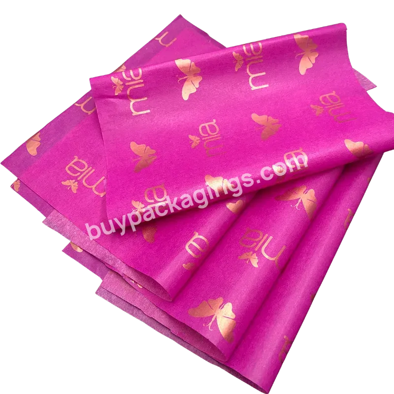 20x30 Purple 17gsm Shoes Packing Acid Free Tissue Paper For Clothes Customised Tissue Paper Packaging