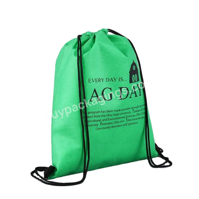 210d420d Polyester Sport Bag Promotional Custom Printed Drawstring Bag Eco-friendly Non Woven Backpack - Buy Drawstring Bag Non Woven,Custom Logo Backpack Bag Portable Non Woven Drawstring Bag,Allover Printing Backpack.