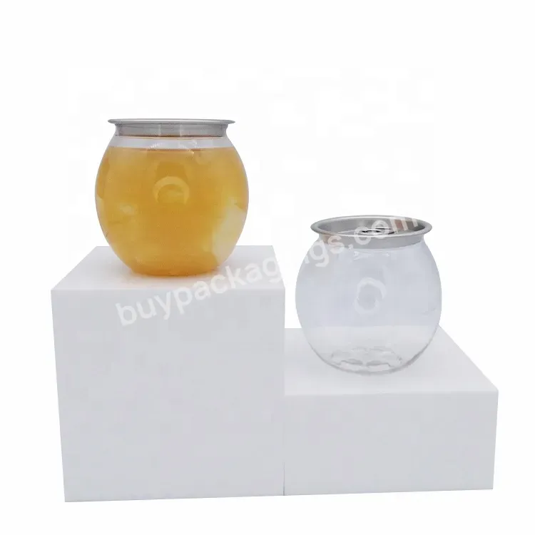 210ml 7oz Food Grade Pet Plastic Clear Soda Can For Drink Juice Coffee Beverage Packaging