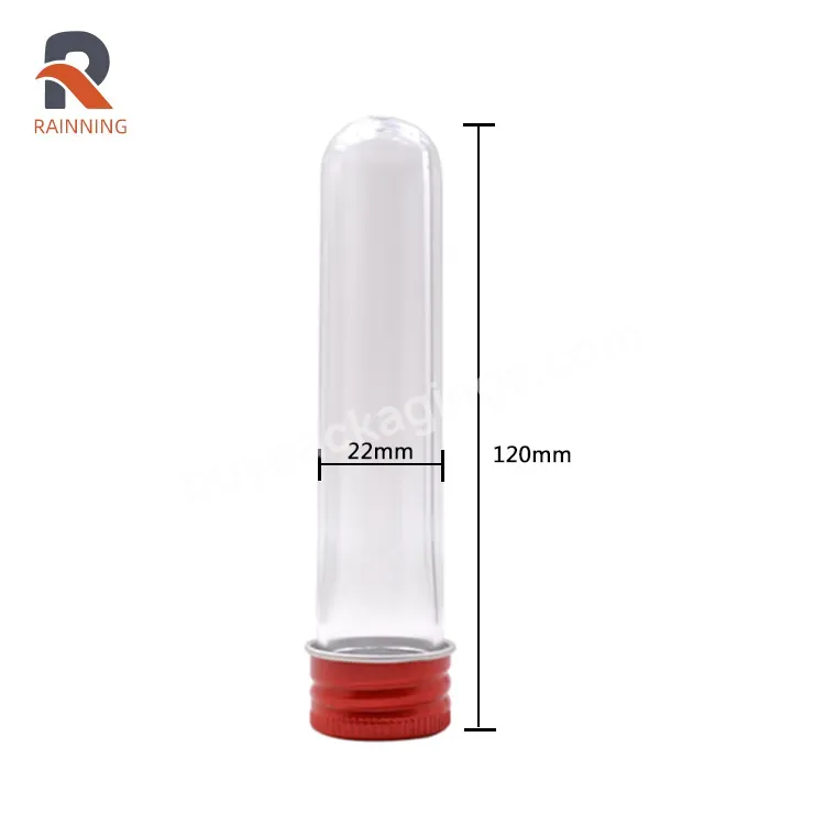 22*120mm(31ml) Wholesale Empty Food Grade Pet Plastic Test Tube With Aluminum Screw Lids - Buy Plastic Test Tube With Aluminum Screw Lid,Plastic Test Tube,30ml Plastic Tube For Pills.