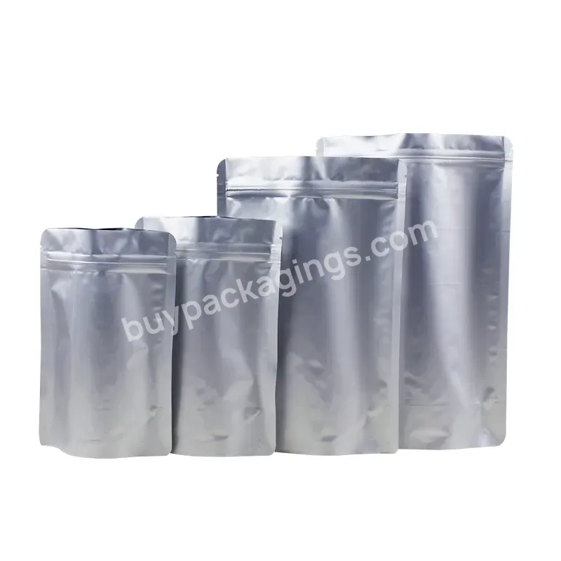 23*35*5 Size 50 Pcs Stand Up Pouch Food Grade Keep Fresh Ziplock Aluminum Foil Bag