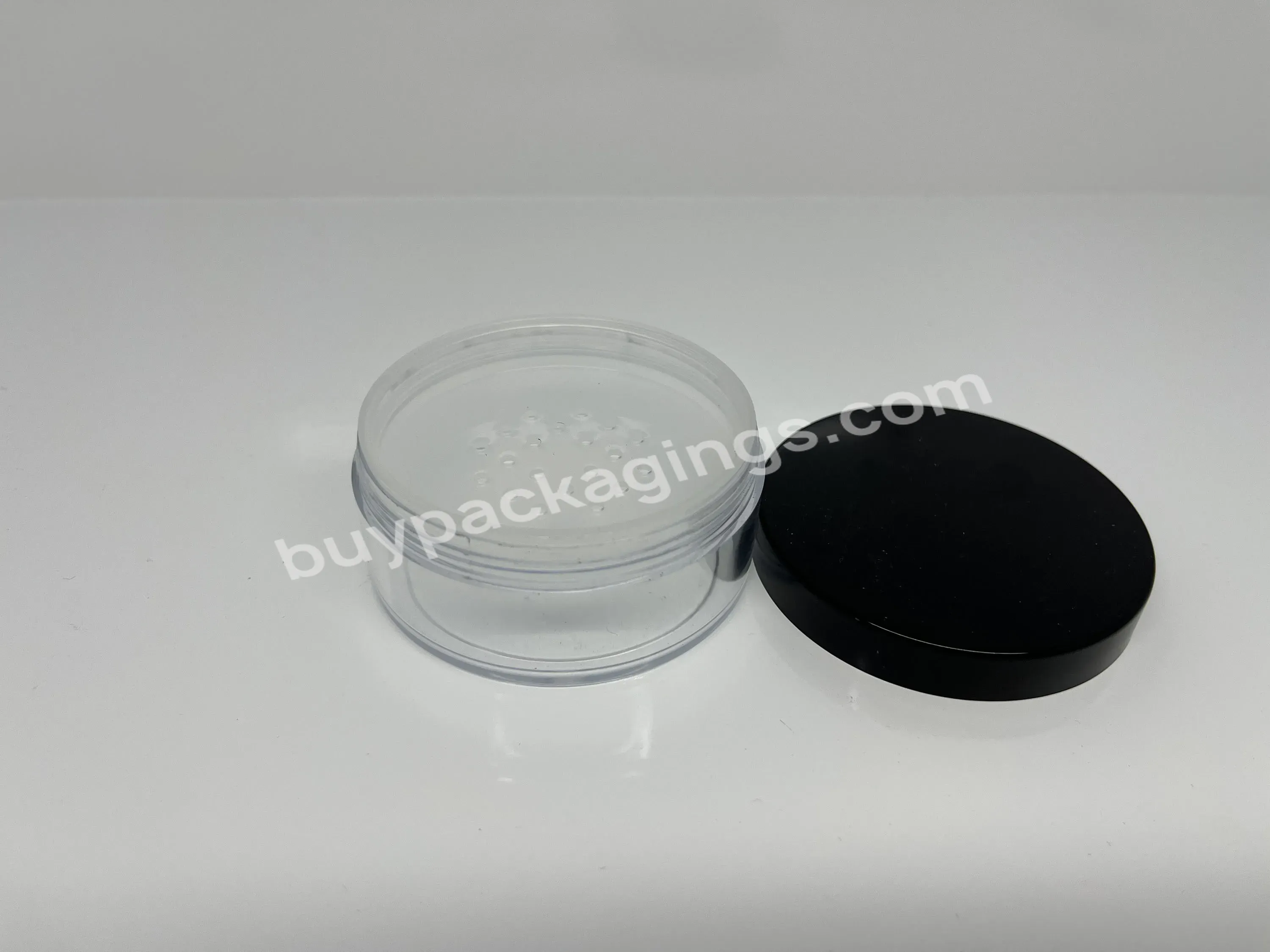 2/3/5/10/20/30g Wholesale Plastic Loose Powder Bottle Plastic Jar With Net Screen Powder Puff Cosmetic Separate Packing Jar