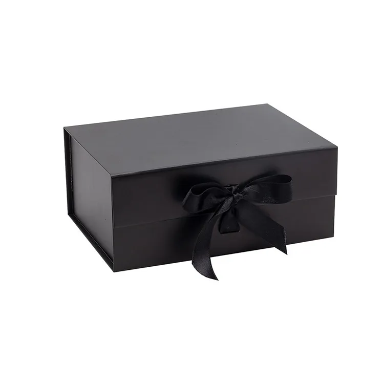 23.5*17*10cm A5 Ribbon Style Customizable Multicolor Dress Packaging Folding Gift Box With Ribbon