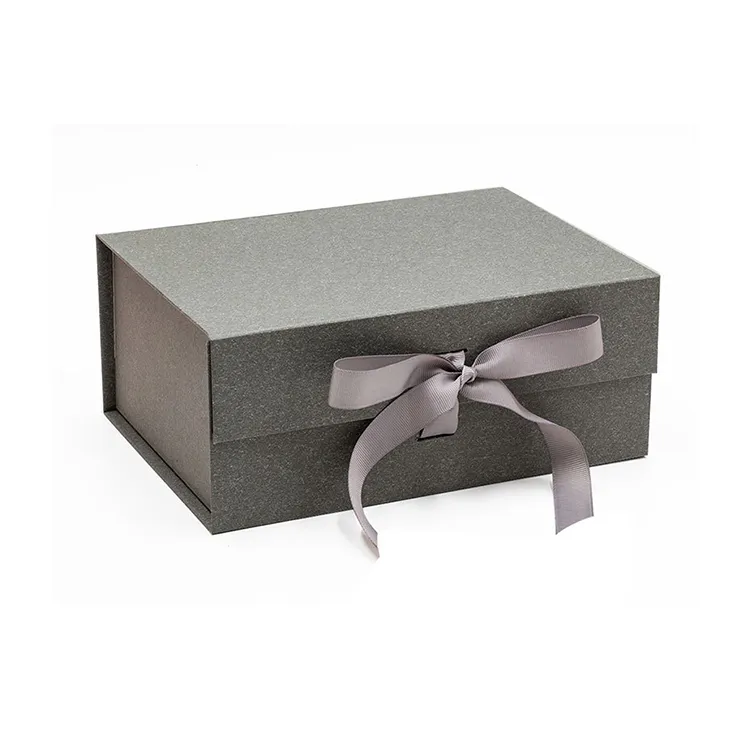 23.5*17*10cm A5 Ribbon Style Customizable Multicolor Dress Packaging Folding Gift Box With Ribbon