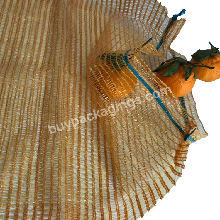 23*53cm Packing 10kg Vegetable Pe Raschel Expandable Mesh Bag For Vegetables