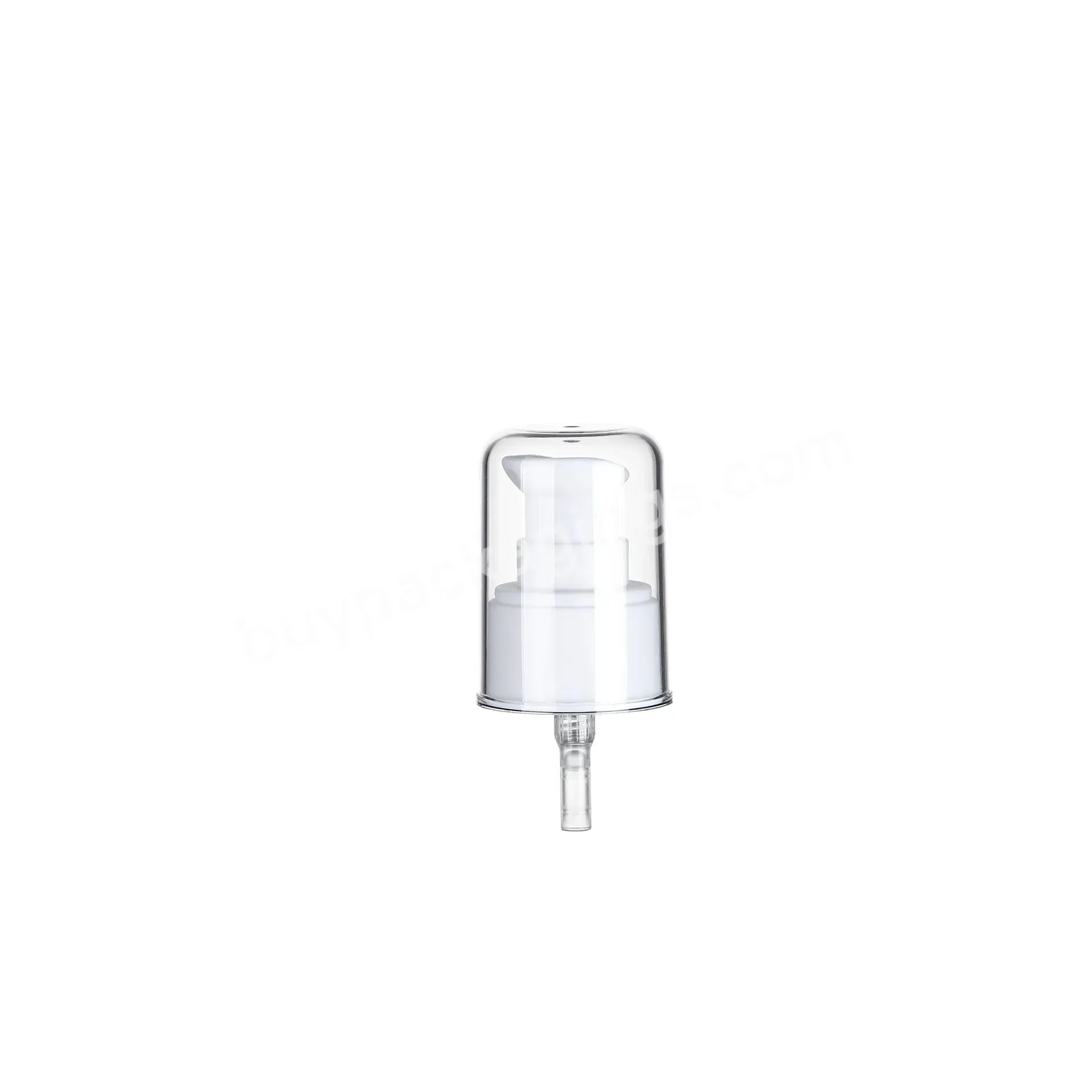 24/410 24mm Injection Matte White Plastic Treatment Dispenser Pump With Clear Cover Cap