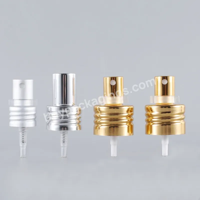 24/410 28/410 Silver Gold Non Spill Aluminum Plastic Pp Cosmetic Fine Mist Spray Pump Perfume Sprayer For Bottle - Buy Cosmetic Cream Pump,Custom Color Bottle Screw Cap Packaging,Serum Container Pump Sprayer.