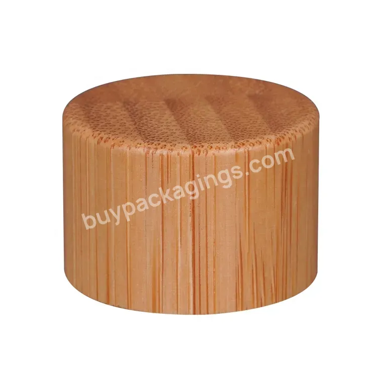 24/410 28/410 Wooden Bamboo Caps Glass Bottle Cup Lid Storage Jar Wooden Lids