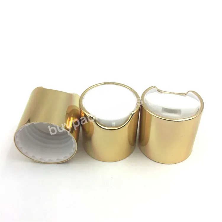 24/410 Aluminum Gold Press Cap Disc Top Cap