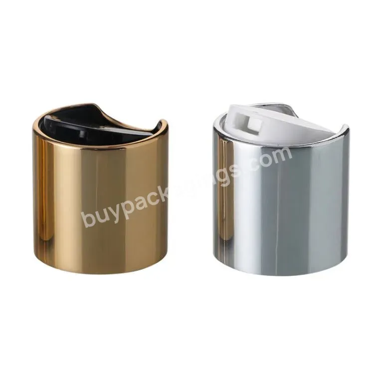 24/410 Aluminum Shell Disc Disc Top Cap For Cosmetic Bottle Press Bottle Cap - Buy Disc Top Press Aluminum Lid.