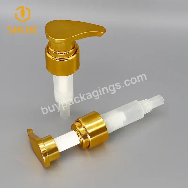 24/410 And 28/410 Gold Color Switch Lotion Hand Soap Dispenser Body Pump Lotion Pump For Water Bottle