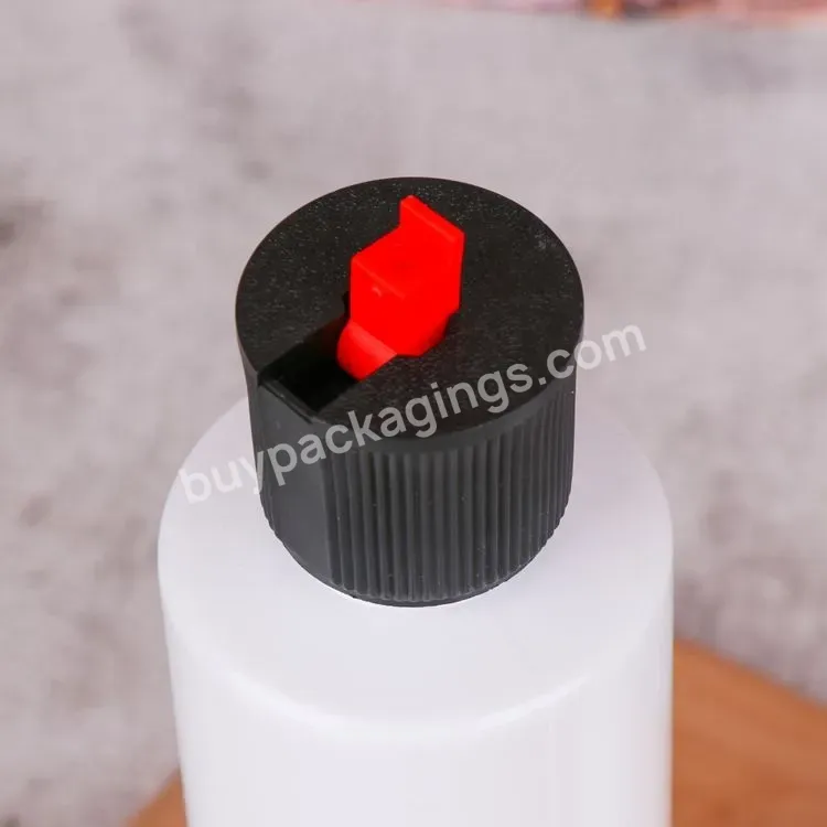 24/410 Black Red Plastic Turret Flip Top Cap Battery Cover For Pet Bottle