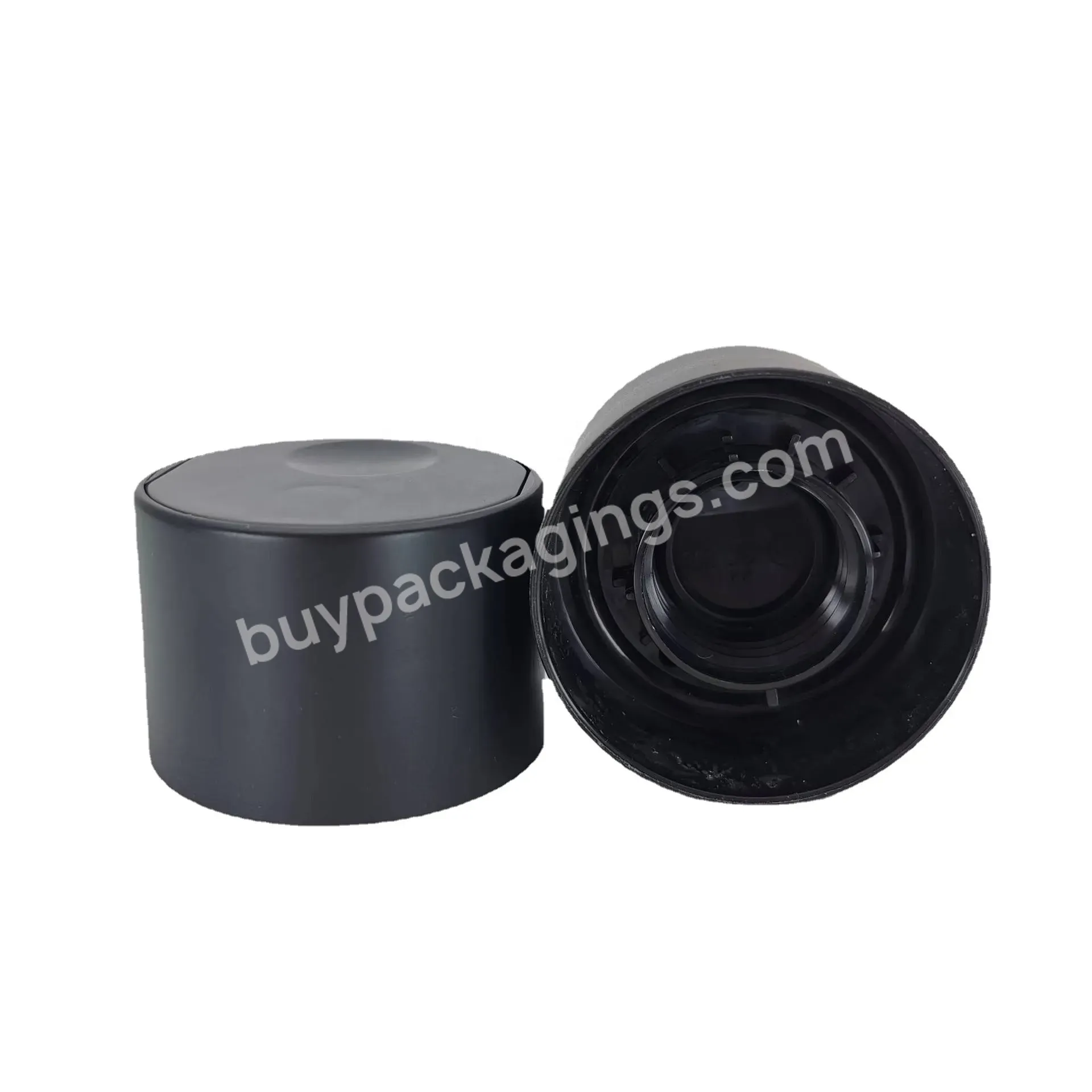 24/410 Injection Matte Finish Black Double Layers Plastic Pp Disc Top Cap Lid - Buy Disc Top Cap,Double Layer Cap,Matte Finish Cap.