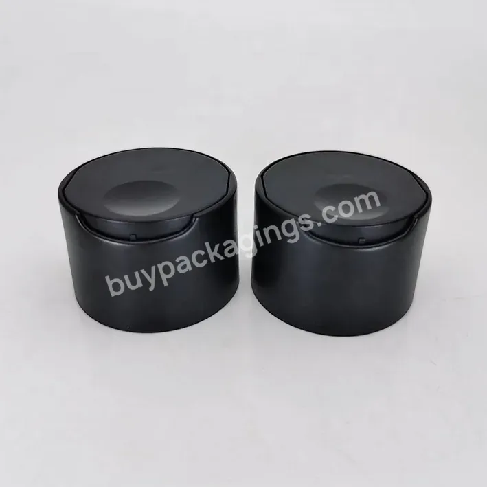 24/410 Injection Matte Finish Black Double Layers Plastic Pp Disc Top Cap Lid - Buy Disc Top Cap,Double Layer Cap,Matte Finish Cap.