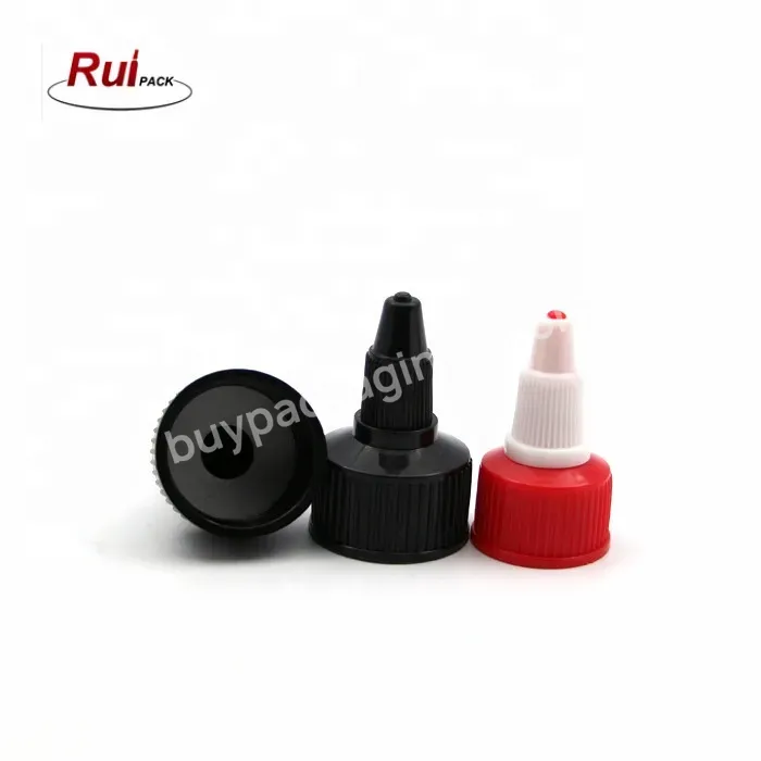 24/410 Long Nozzle Dropper Cap 24mm Din Plastic Twist Top Cap