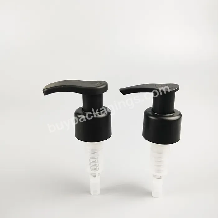 24/410 Shampoo Dispenser Plastic Lotion Dispenser Pump Matte Black Left-right Lotion Pump For Shampoo Bottle