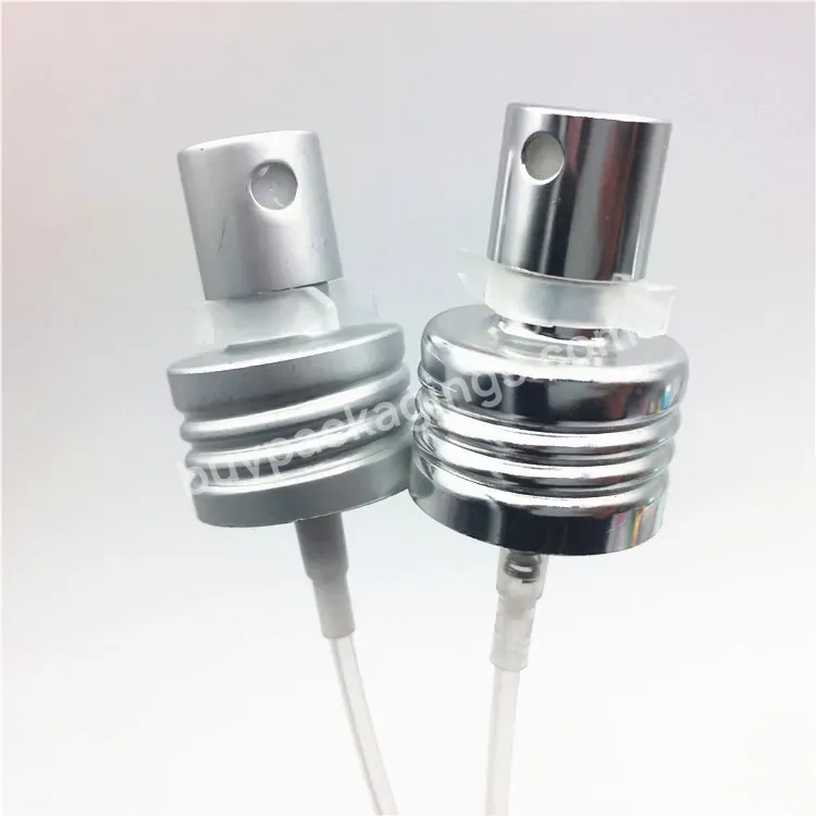 24/410 Shiny&matt Silver Screw Thread Pure Aluminum Perfume Mist Sprayer