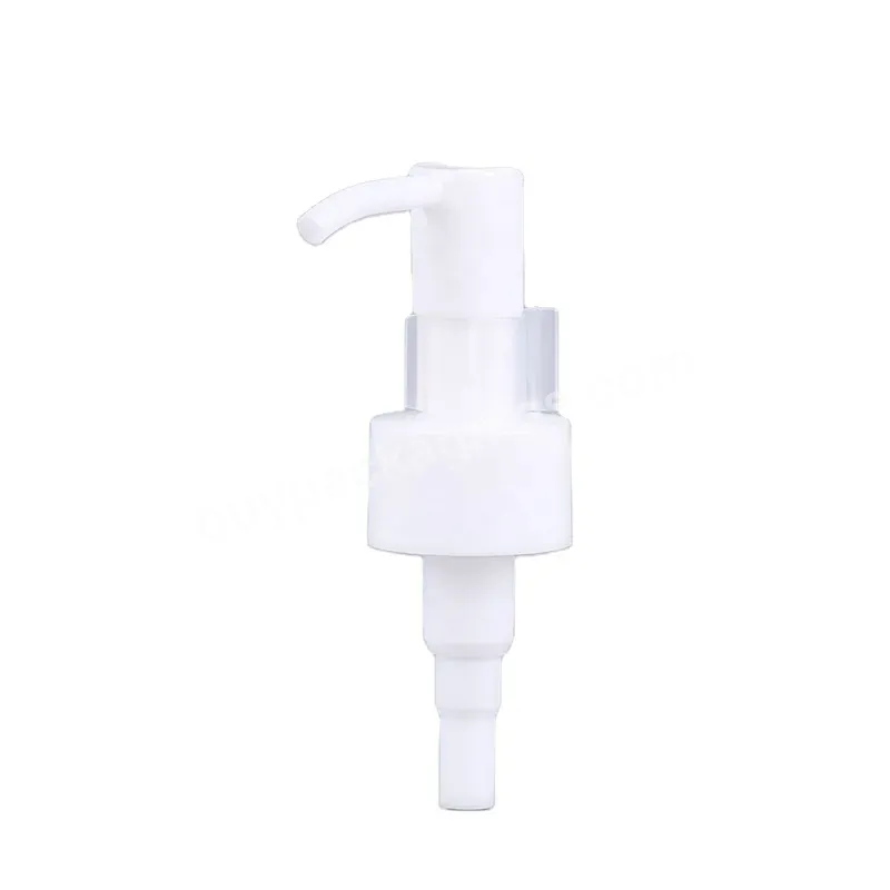 24/410 White Cap Press Type Cream Pump Pp Plastic Cosmetic Bird Mouth Flat Mouth Lotion Pump