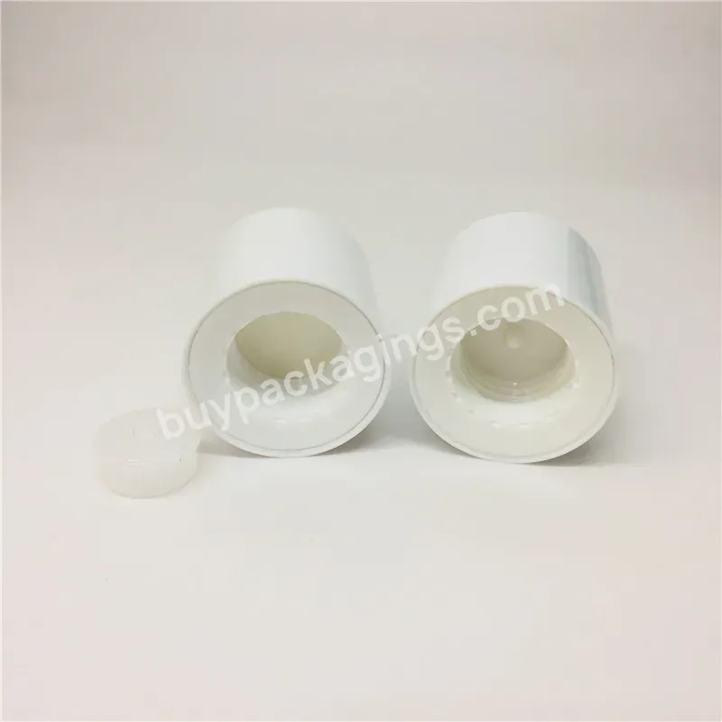 24/410 Wholesale Plastic Pp Thick Screw Caps For Skin Care Toner Bottle White Plastic Cap