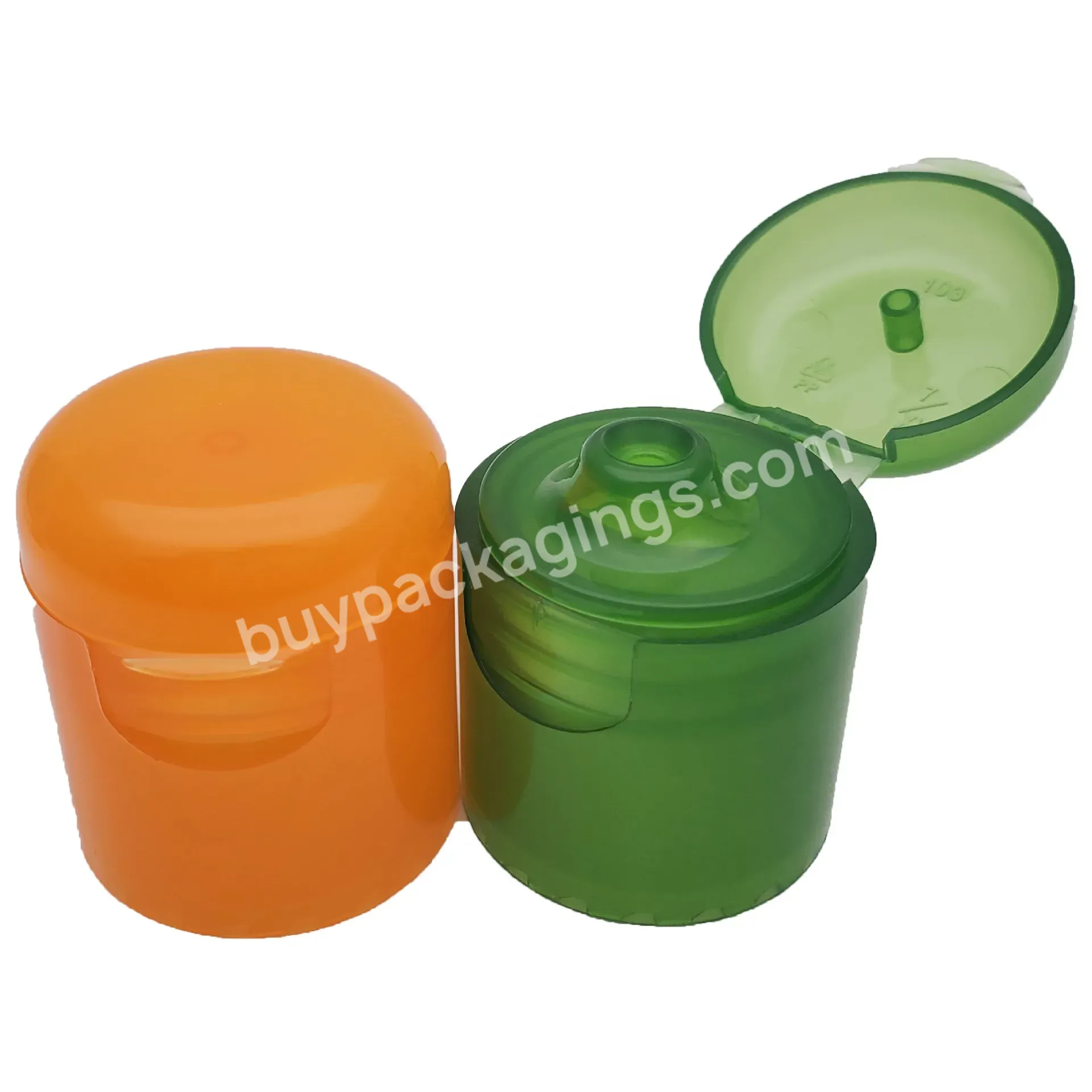 24/415 24mm Shiny Glossy Plastic Pp Flip Top Cap Lid For Dish Detergent Bottles