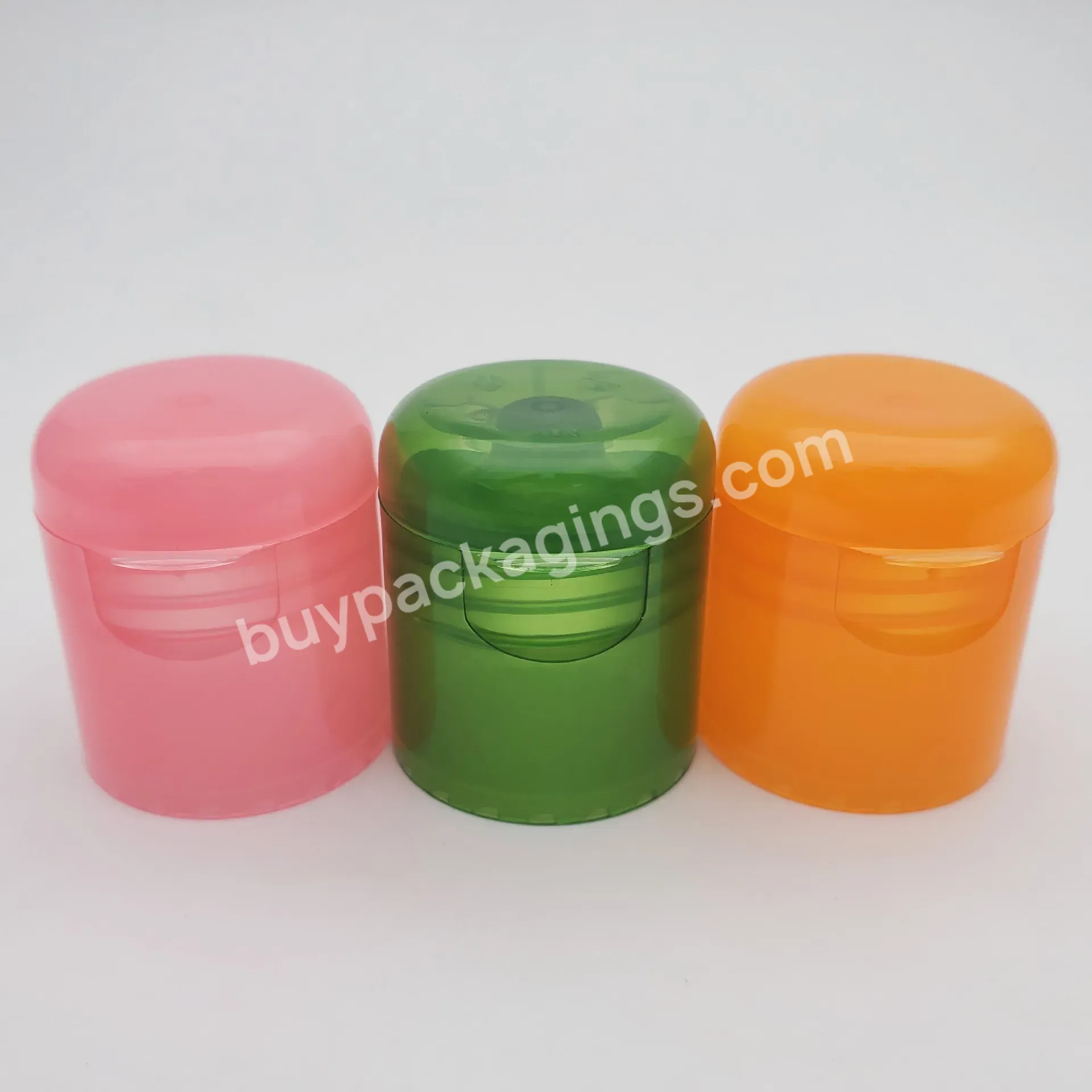 24/415 24mm Shiny Glossy Plastic Pp Flip Top Cap Lid For Dish Detergent Bottles