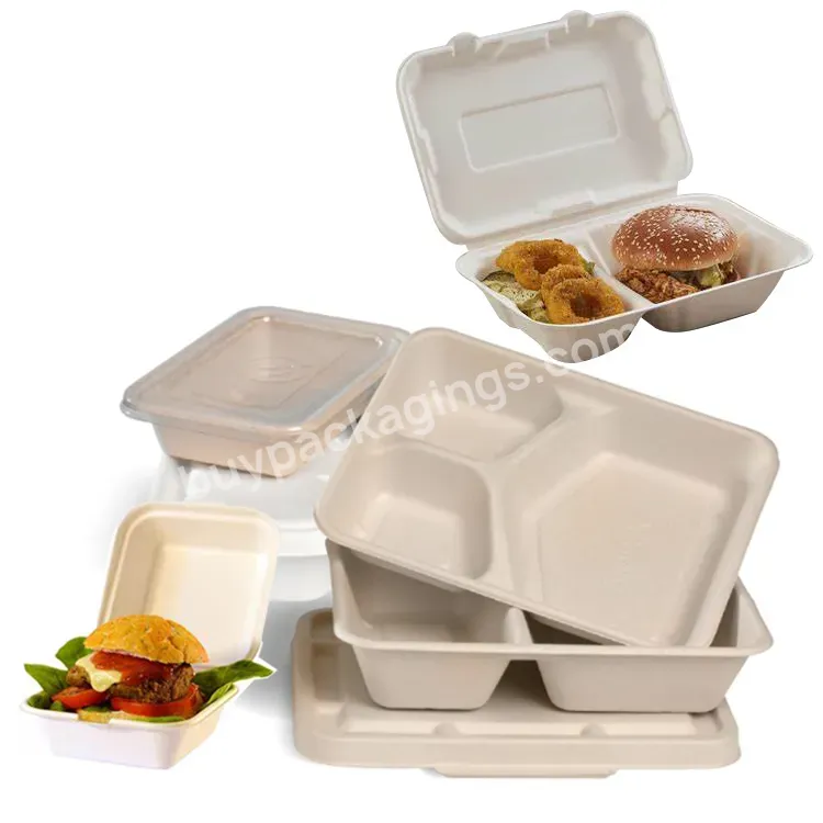 24cm 600ml Biodegradable To Go Containers Food Tub Eco Friendly Disposable Sugarcane Fiber Bagasse Meal Pulp Lunch Box With Lid - Buy Bagasse Food Box To Go Lunch,Bagasse Boxes 24cm,Sugarcane Fiber Lunch Box.