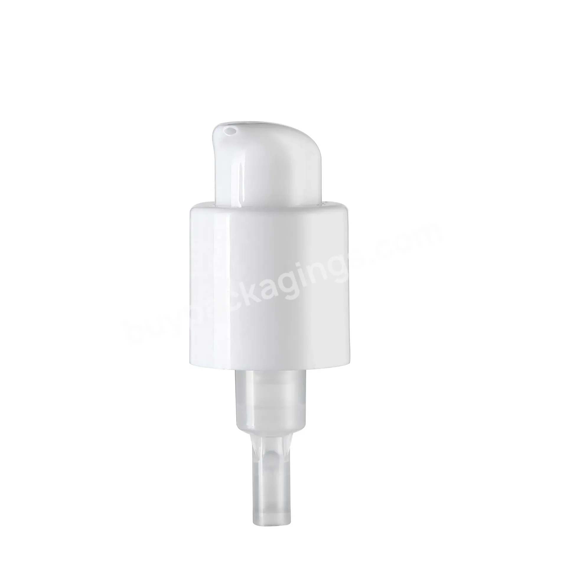 24mm 24/10 Large Dosage Output 0.65cc White Smooth Plastic Treatment Pump With Outer Spring Self Lock