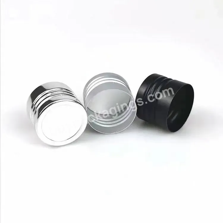 24mm Black Metal Screw Lid For Perfumer Aluminum Bottle