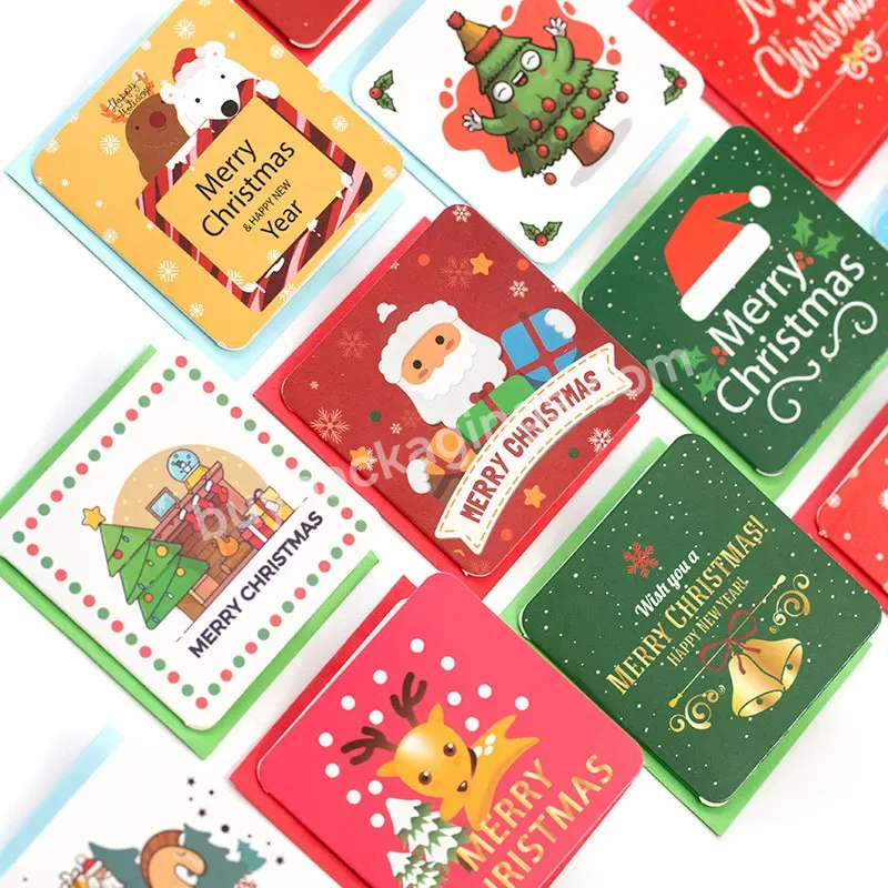 24pcs/set Diy Christmas Greeting Card Retro Cartoon Christmas Thank You Cards Happy New Year Eve Greeting Card - Buy Christmas Cards,Merry Christmas Cards,Christmas Greeting Cards.