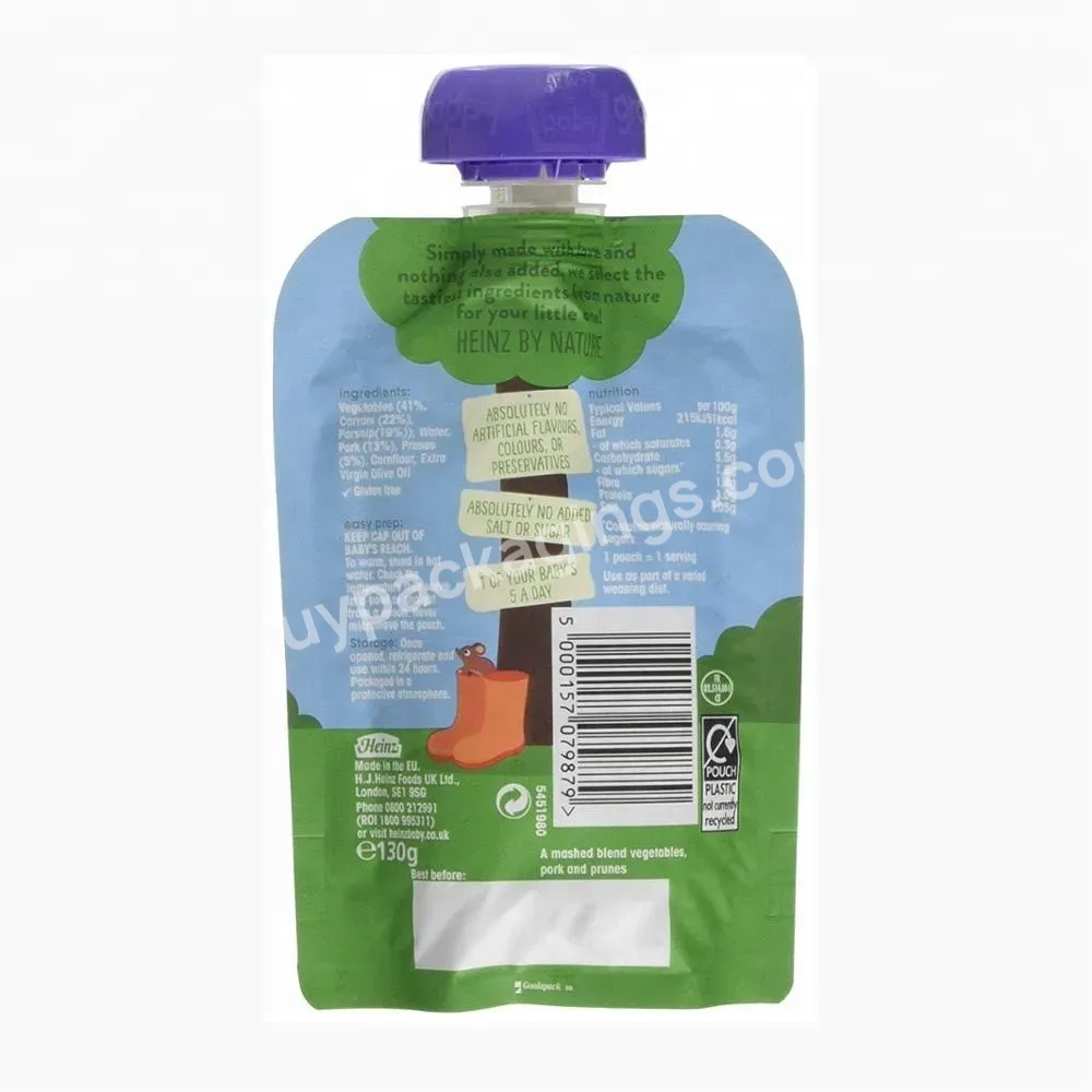 250 Ml 500ml Plastic Packaging Transparent Clear Stand Up Liquid Water Juice Drink Pouches Squeeze Spout Pouch Bag With Spout