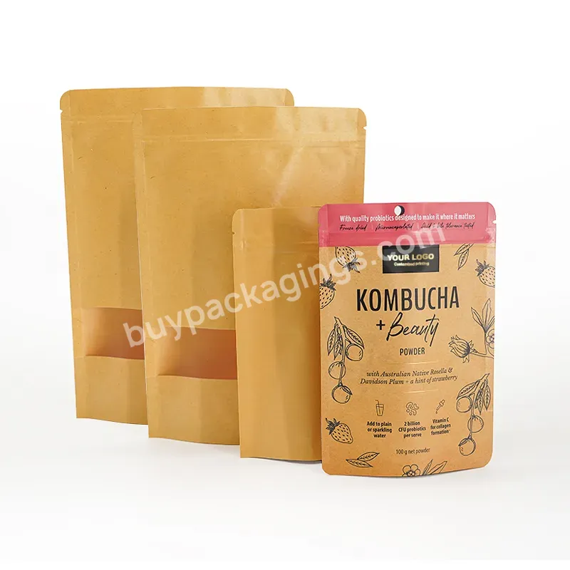 250g 1kg Spices Seasoning Packaging Bag Custom Printing Paper Stand Up Food Packing Pouch