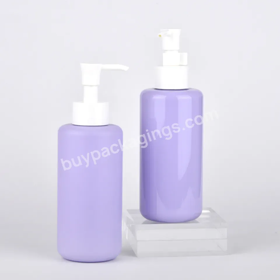 250ml 350ml Round Transparent Pet Empty Face Wash Liquid Soap Personal Care Foam Pump Bottle