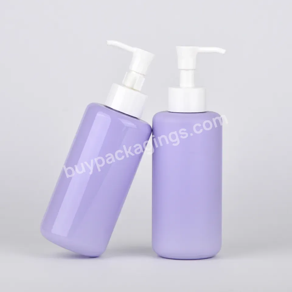 250ml 350ml Round Transparent Pet Empty Face Wash Liquid Soap Personal Care Foam Pump Bottle