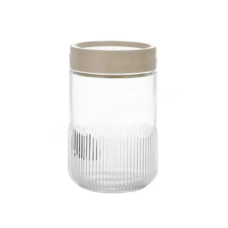 250ml 500ml Hot Sale Glass Storage Jar Coffee Bean Sealed Jar Kitchen Storage Bottle With Lid