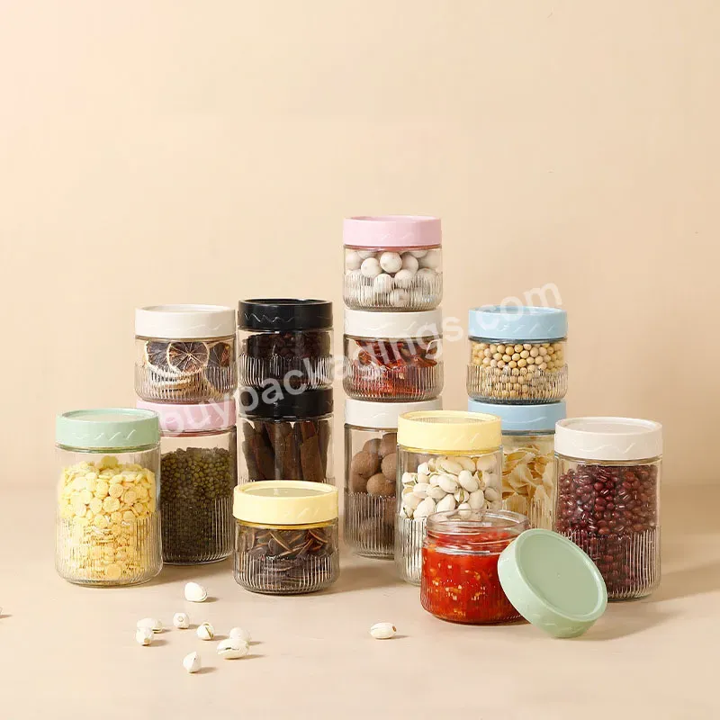 250ml 500ml Hot Sale Glass Storage Jar Coffee Bean Sealed Jar Kitchen Storage Bottle With Lid