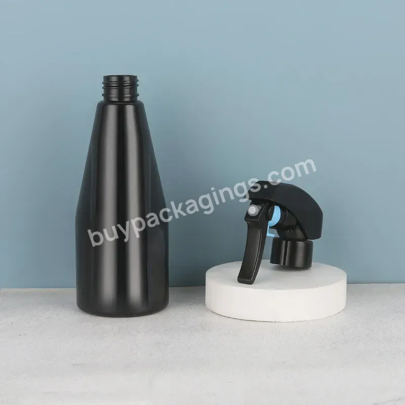 250ml 8oz Luxury Clear Boston Diffuser Plastic Mini Black Trigger Spray Bottle