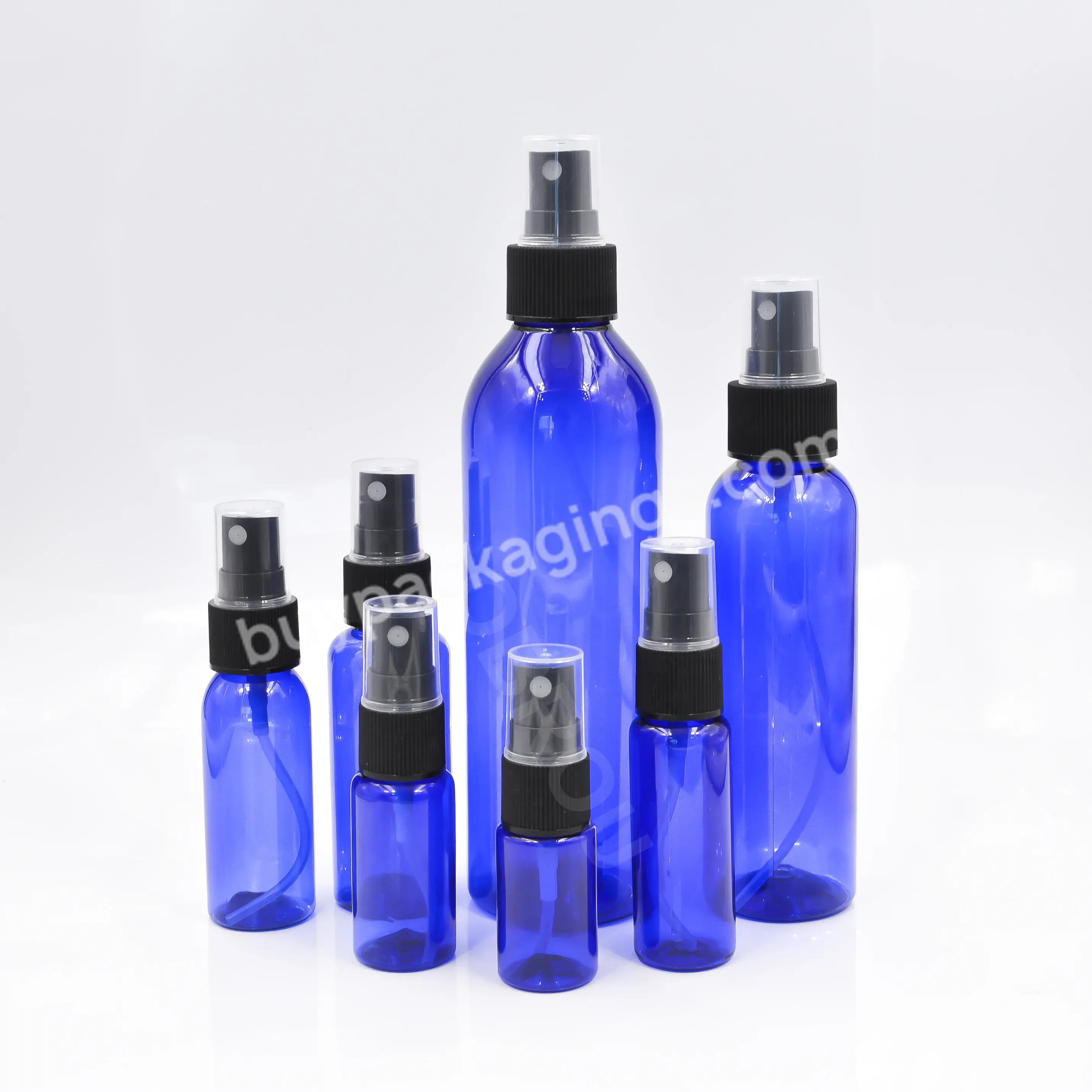 250ml 8oz Recycled Cosmetic Acrylic Spray Bottle Empty Round Mini Plastic Black Pet Spray Bottle