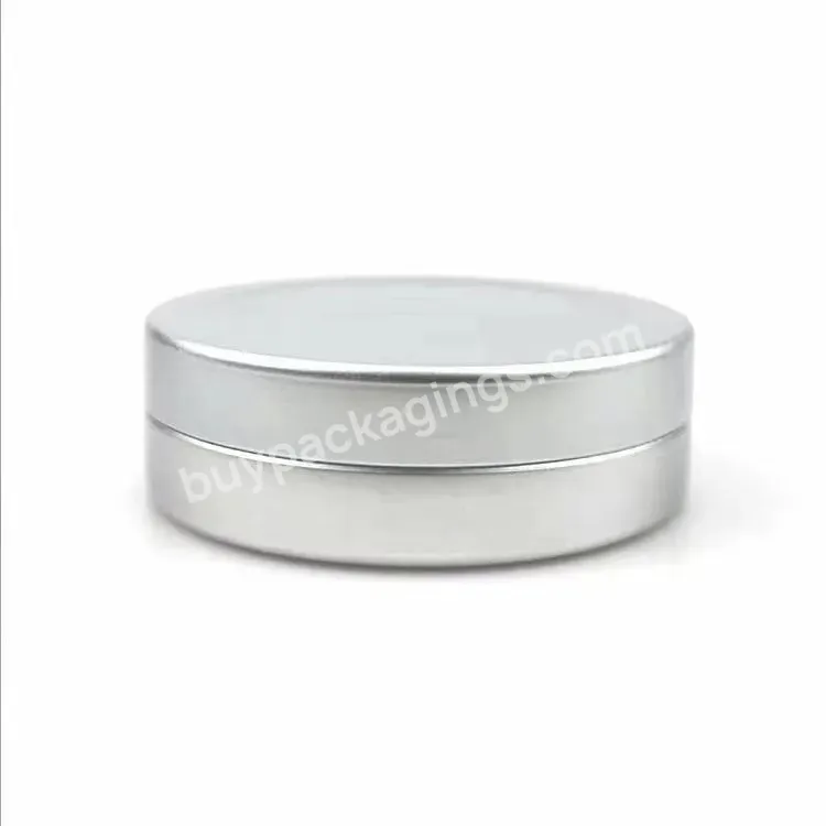 25g Matte Silver Aluminum Tin Jar For Cosmetic Lip Balm Pomade