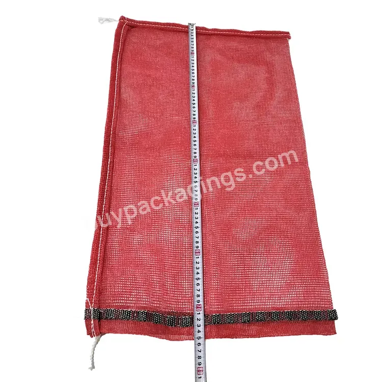 25kg 50kg Garlic Drawstring Virgin Material Mesh Net Bags Garlic For Packing Onion Potato - Buy Mesh Bags With Drawstring For Fruit And Vegetables,Onion Potato Bag Leno Mesh Bag Eco Friendly,Plastic Red Pp Tubular Leno Net Mesh Bags 50x80cm.