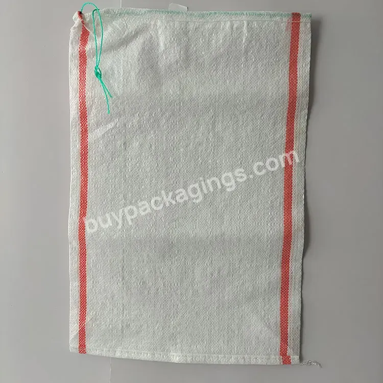 25kg 50kg Grain Rice Clear White Pp Woven Sack Manufacturers White Pp Woven Bag With Printed