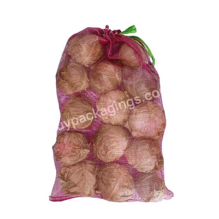 25kg 50kg Organic Biodegradable Vegetable Onion Bag Net Agriculture Mesh Bag