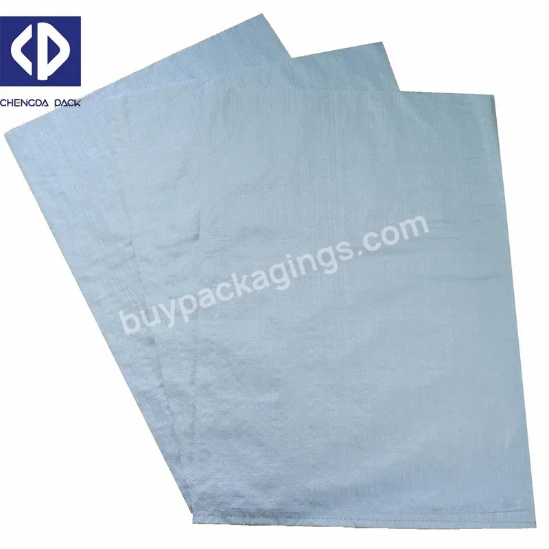 25kg 50kg Pp Woven Polypropylene Corn Starch Bags Empty Organic Fertilizer Grain Rice Feed Sugar Jute Sack