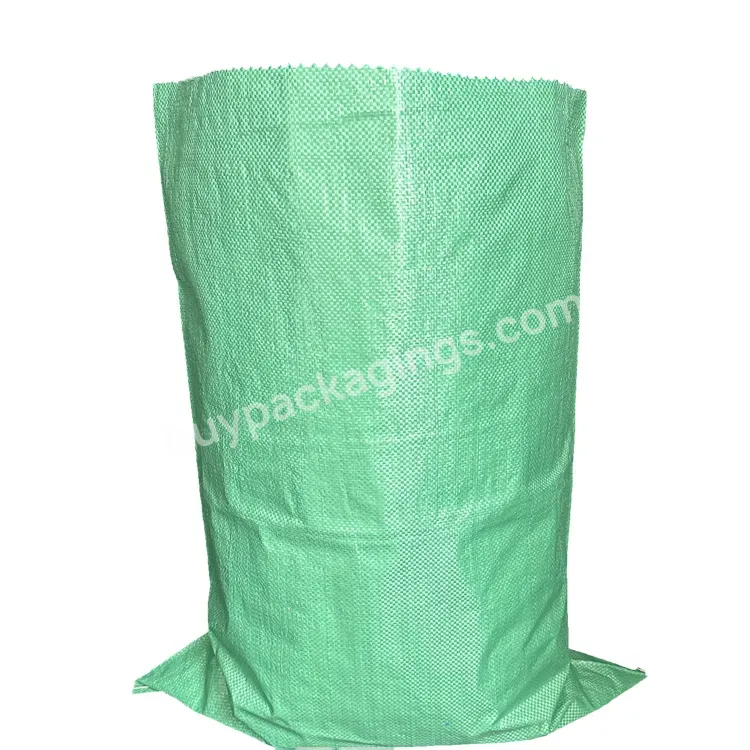 25kg 50kg White Color Plastic Polypropylene Pp Woven Packaging Bags For Grains Rice Flour