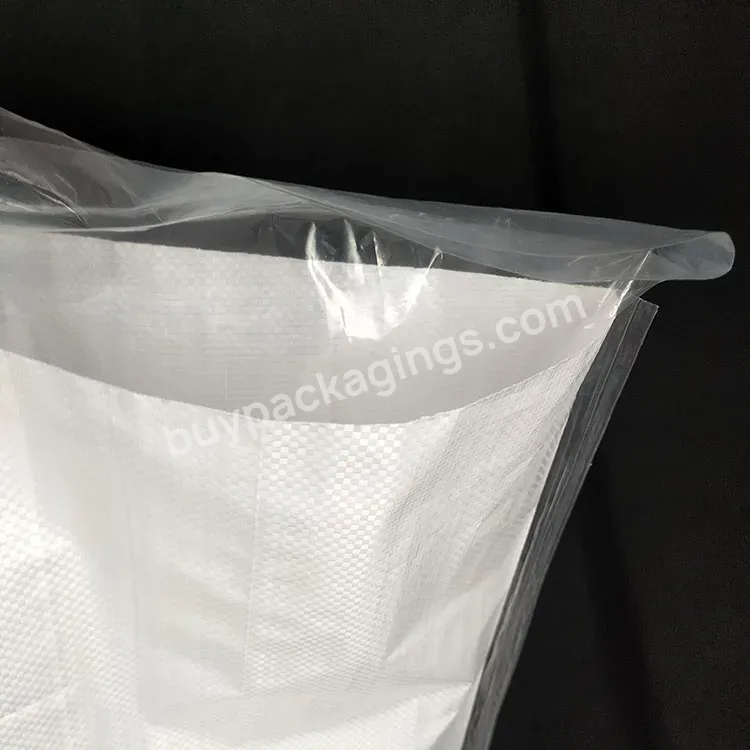 25kgs/50kgs Pp Polypropylene Woven Bag Fertilizer Bag Sewed With Pe Liner Bag