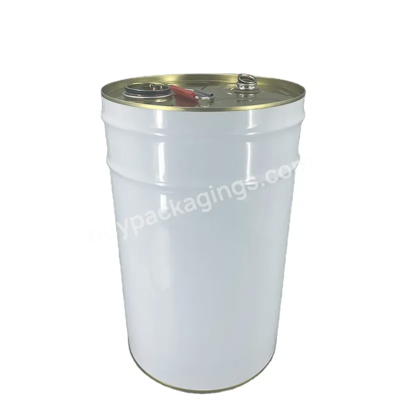 25l Tight Head Steel Drum,25 Liters Metal Bucket Pail With Double Metal Bung Lid