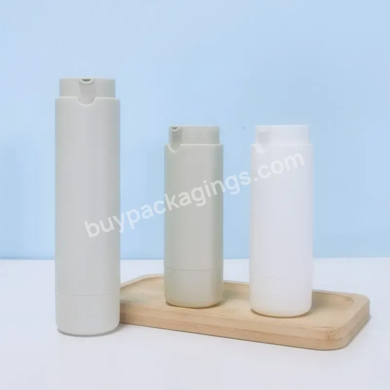 25ml 45ml Round Rotary Airless Bottle White Cosmetic Twist Up Bottle Cosmetic Airless Pump Bottle