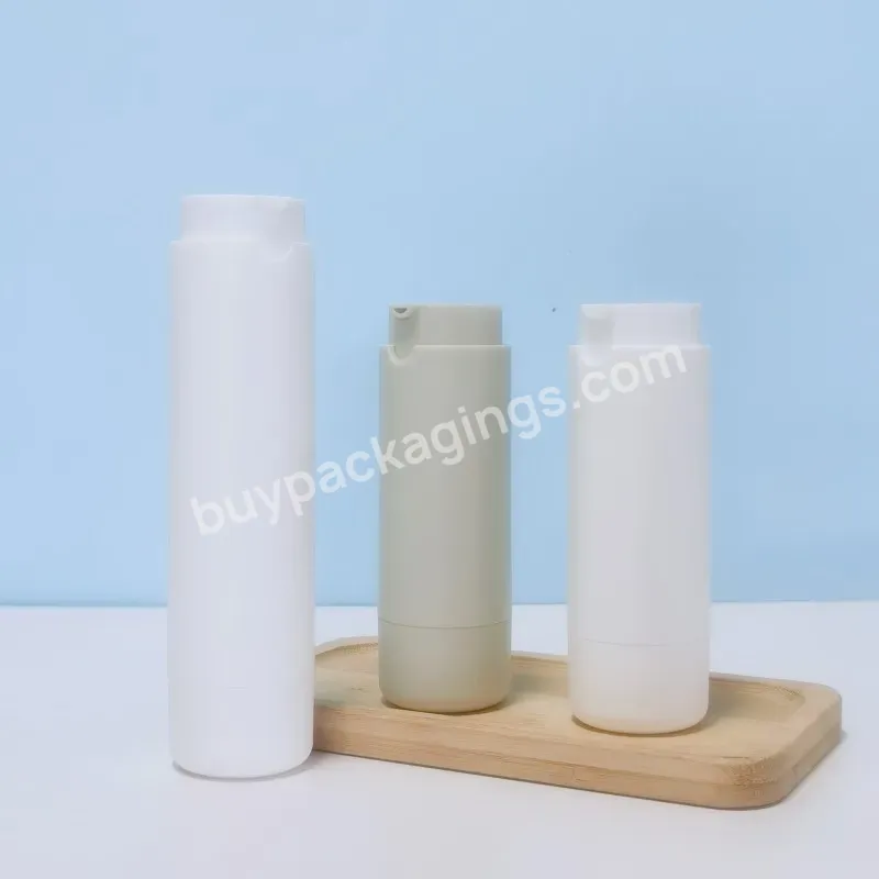 25ml 45ml Round Rotary Airless Bottle White Cosmetic Twist Up Bottle Cosmetic Airless Pump Bottle