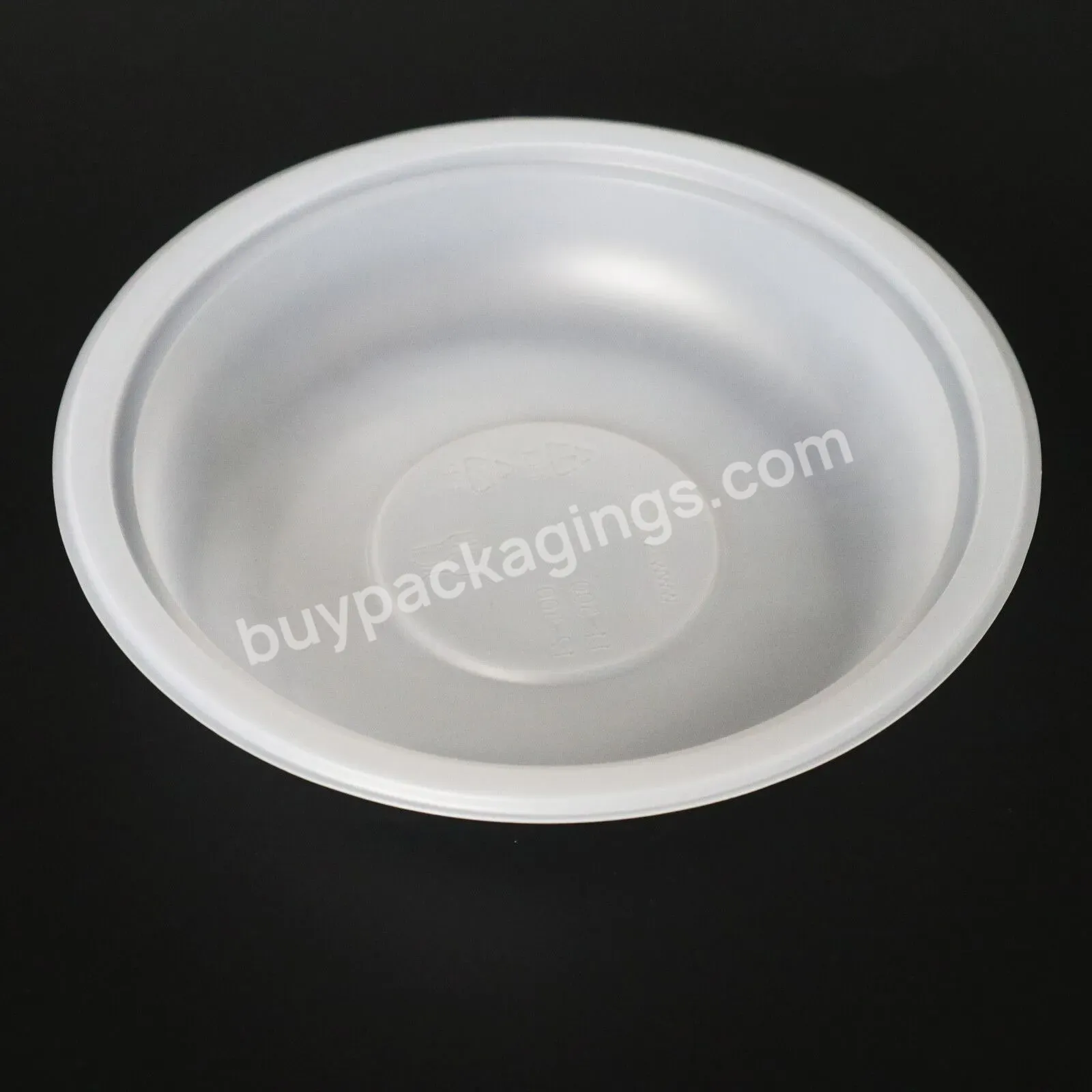 26oz 750ml Round Pet Take Away Transparent Disposable Plastic Fruit Salad Bowl Food Prep Plate Bowls